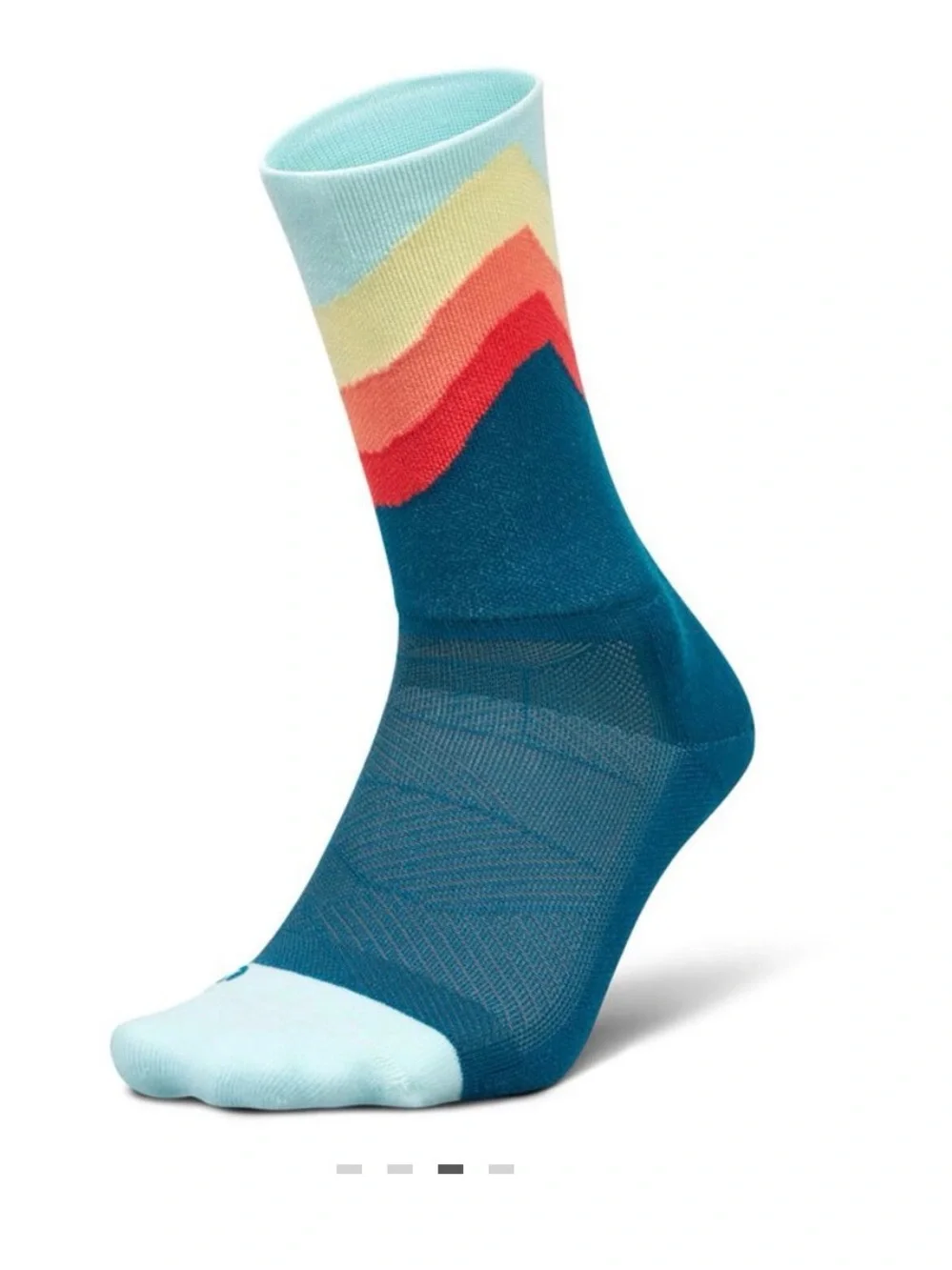 Features elite blue mini crew socks new sz L men 9-12 women 10-13 sports support
